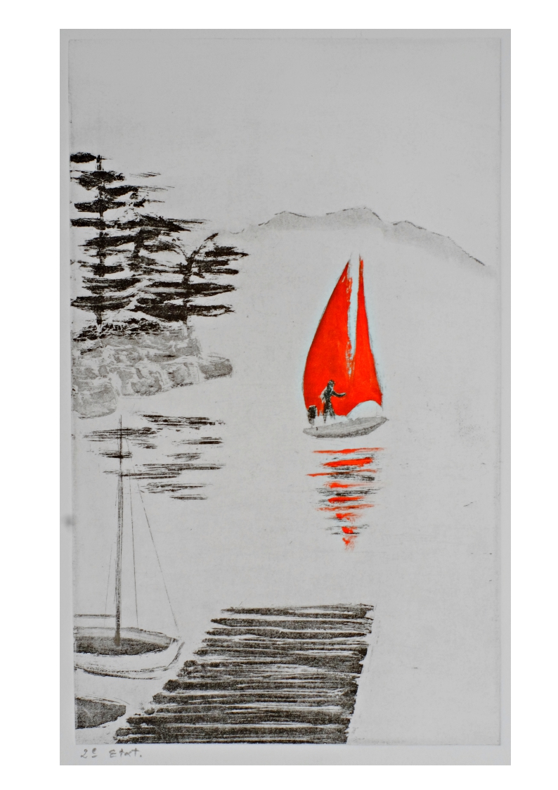 petite voile rouge v